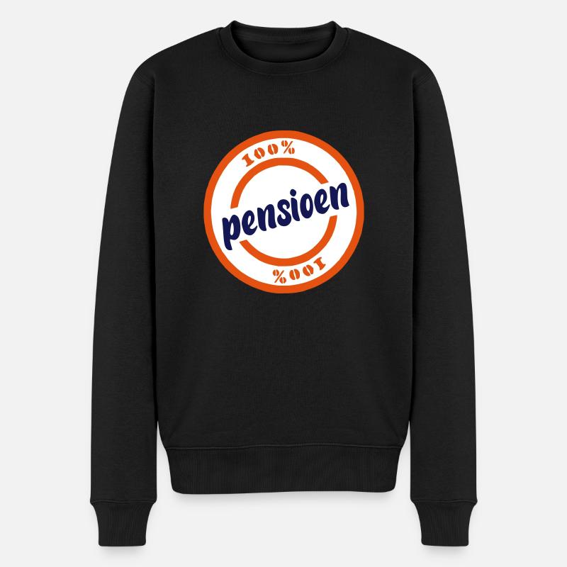 Pension - Männer Premium Bio Pullover - Schwarz