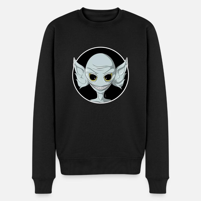 Hopkinsville Goblin - Männer Premium Bio Pullover - Schwarz
