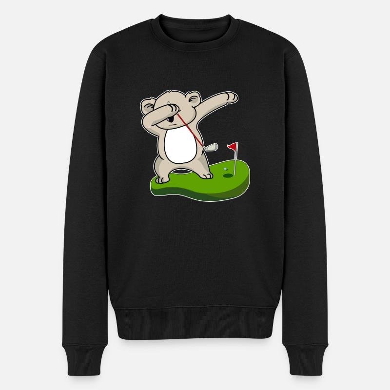 dab dabbing koala golf mignon cadeau bébé animal - Pull Premium bio Homme - noir
