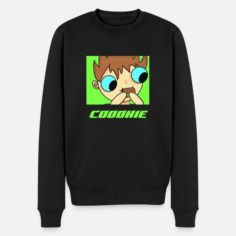 coookie1 - Männer Premium Bio Pullover - Schwarz