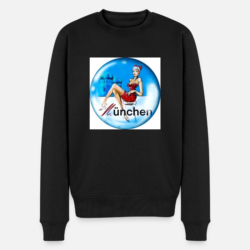 Marie-Theres von München - Männer Premium Bio Pullover - Schwarz