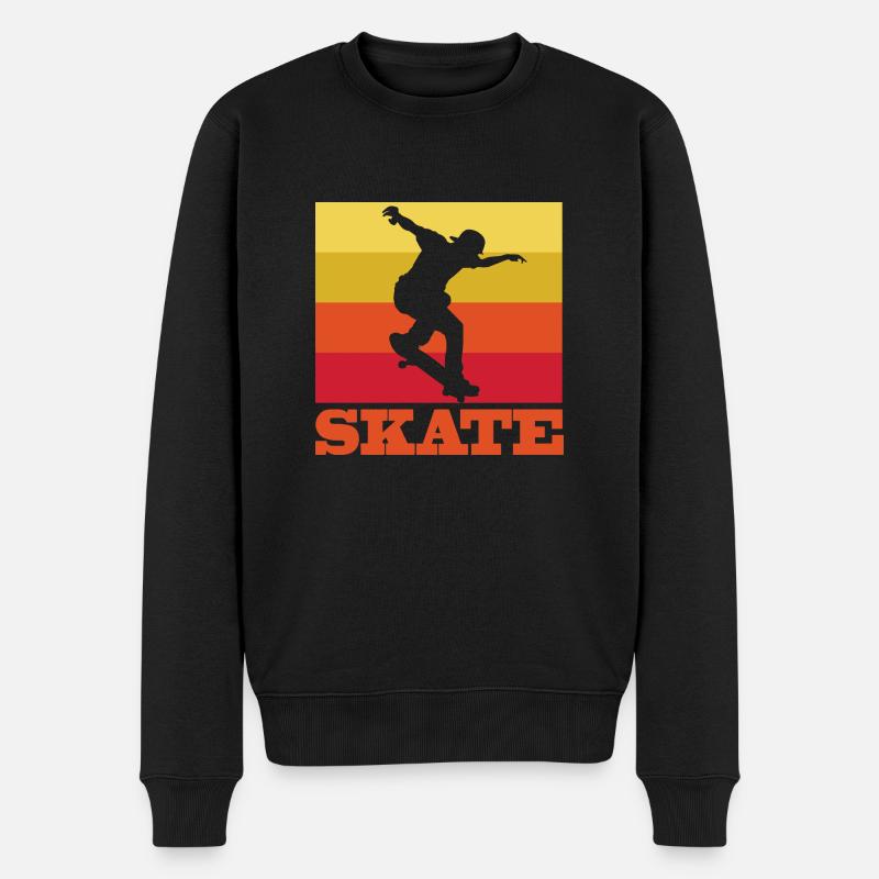 Skateboarder Skateboard Skater - Pull Premium bio Homme - noir