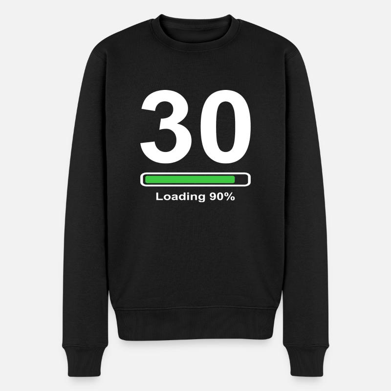 30th Birthday Gift - Men's Premium Organic Jumper - black