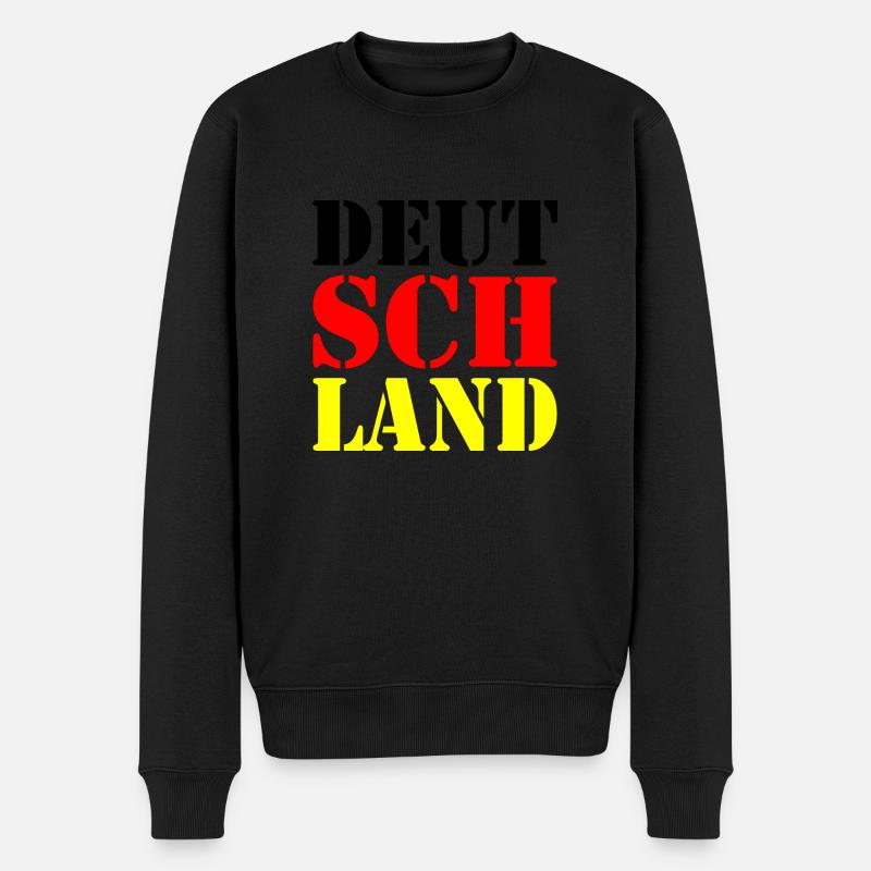 Fußball Soccer - Männer Premium Bio Pullover - Schwarz
