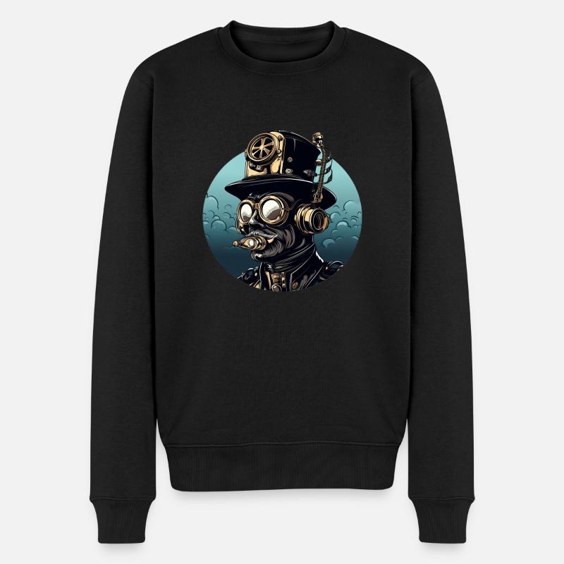 Tauchen 1820 - Männer Premium Bio Pullover - Schwarz