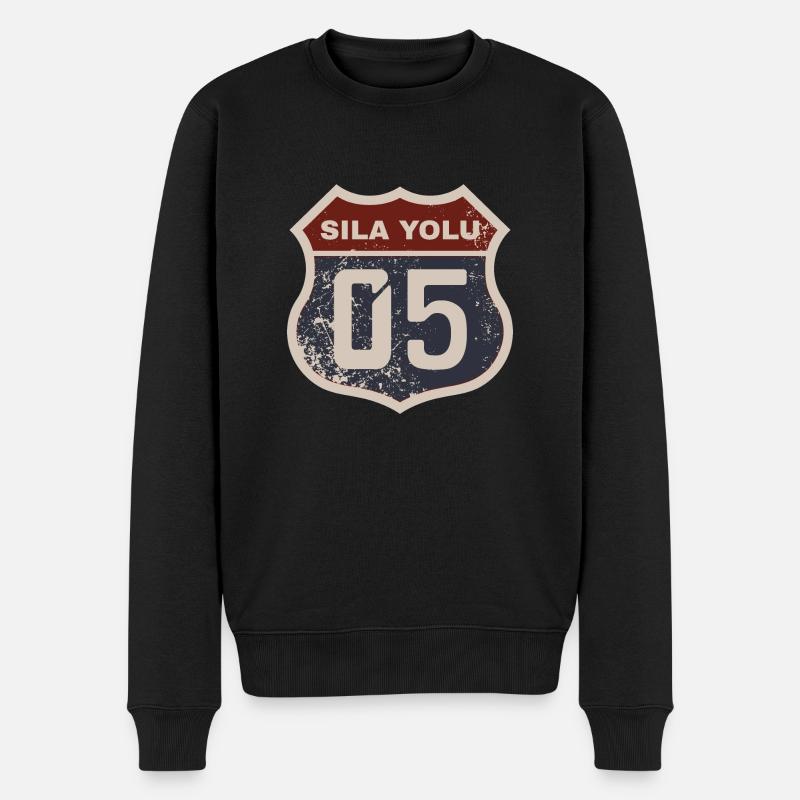 Amasya - Männer Premium Bio Pullover - Schwarz