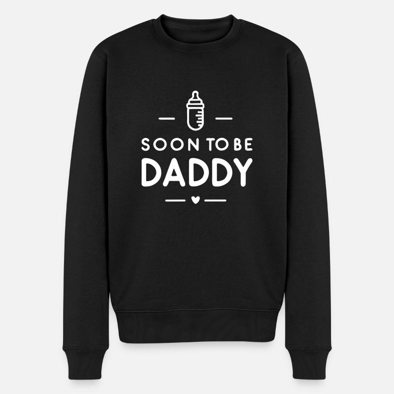 Bald Papa - Männer Premium Bio Pullover - Schwarz
