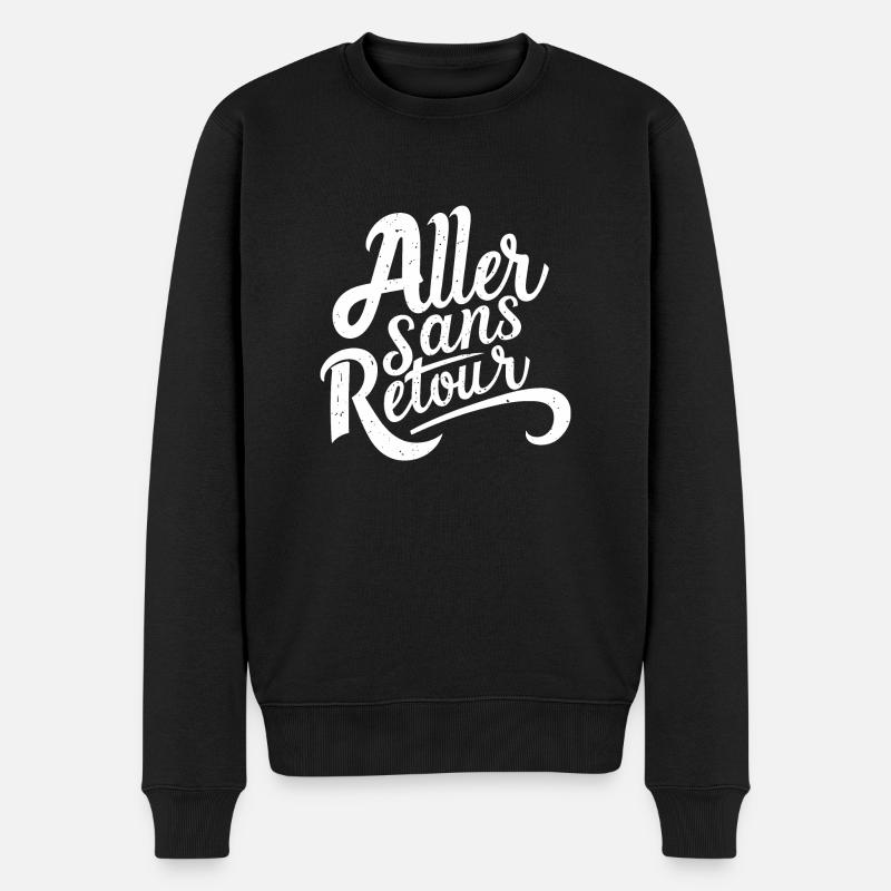 Aller sans retour - Pull Premium bio Homme - noir
