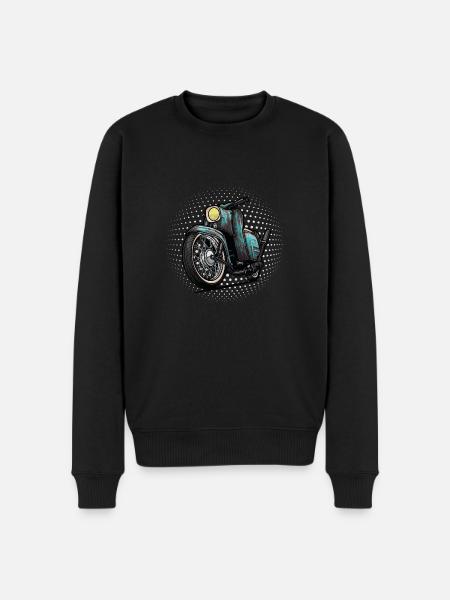 Schwalbe Tuning (turquoise / rust) // Illustration - Men's Premium Organic Jumper - black