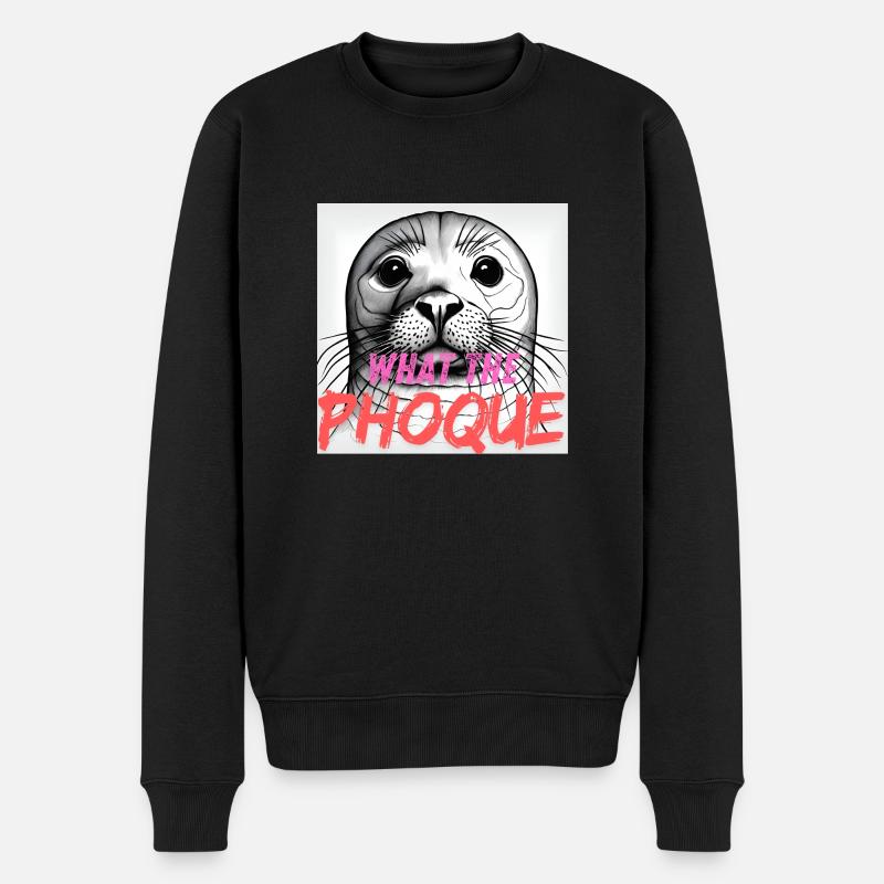 What the phoque - Pull Premium bio Homme - noir