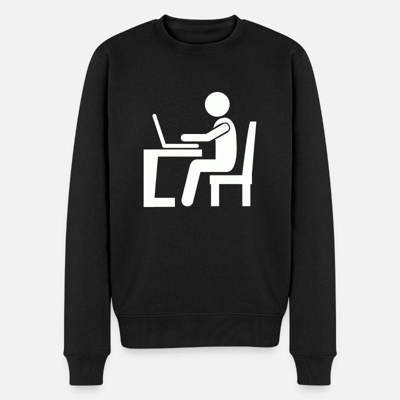 Bureau de travail - Pull Premium bio Homme - noir