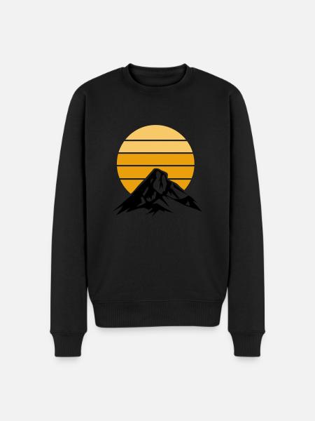 Berge Mountains - Men's Premium Organic Jumper - black