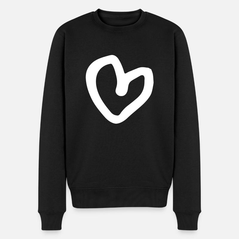 Cœur - Pull Premium bio Homme - noir