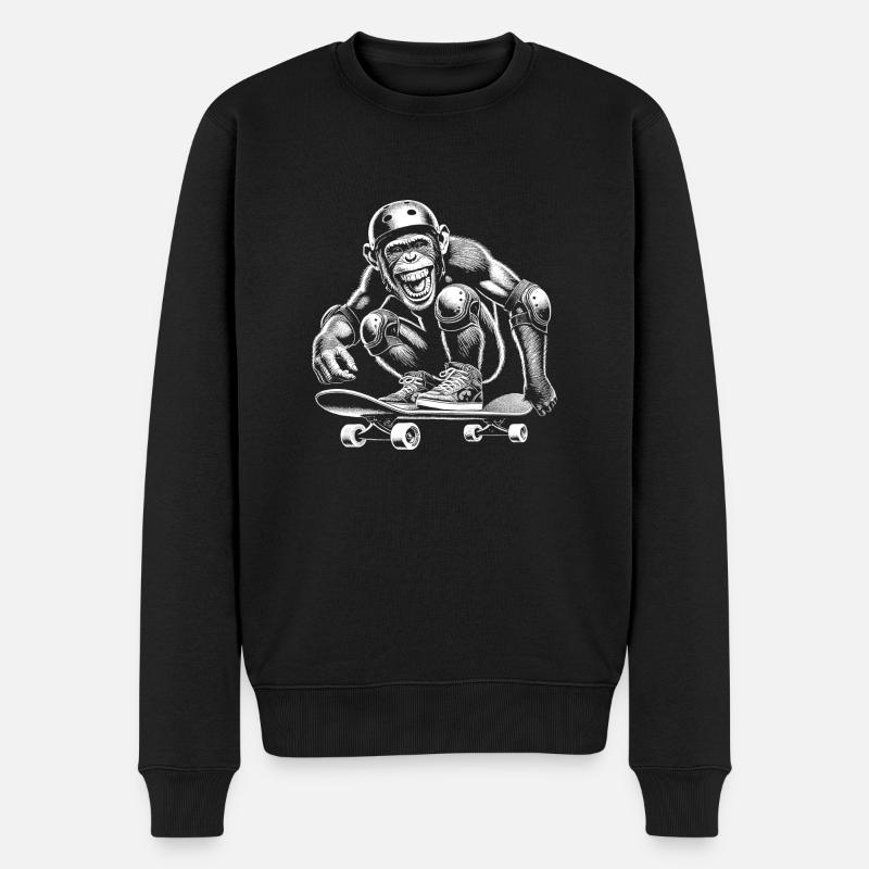 Skateboard - Pull Premium bio Homme - noir
