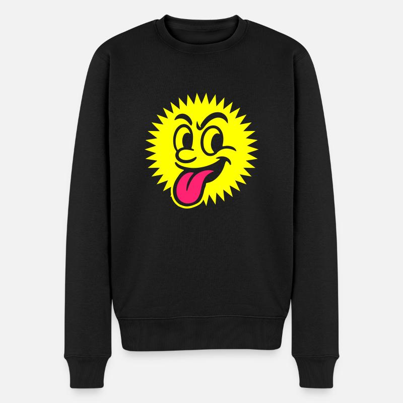 Visage du soleil Coquin - Pull Premium bio Homme - noir