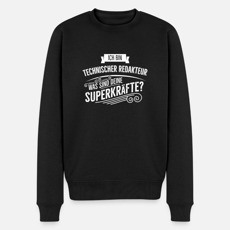 Technischer Redakteur - Männer Premium Bio Pullover - Schwarz