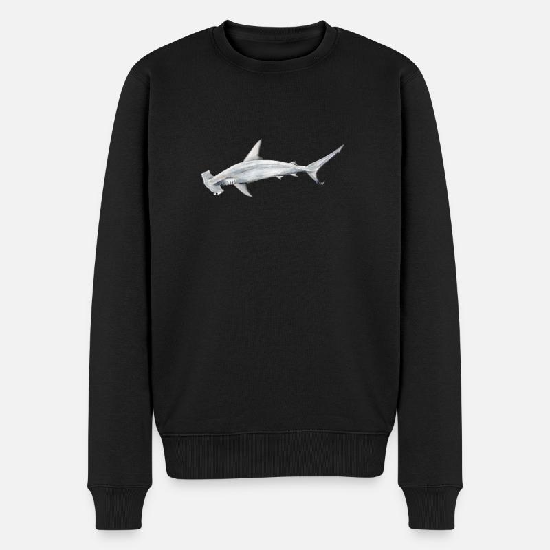 requin Martillon - requin-marteau - Réquin - Pull Premium bio Homme - noir