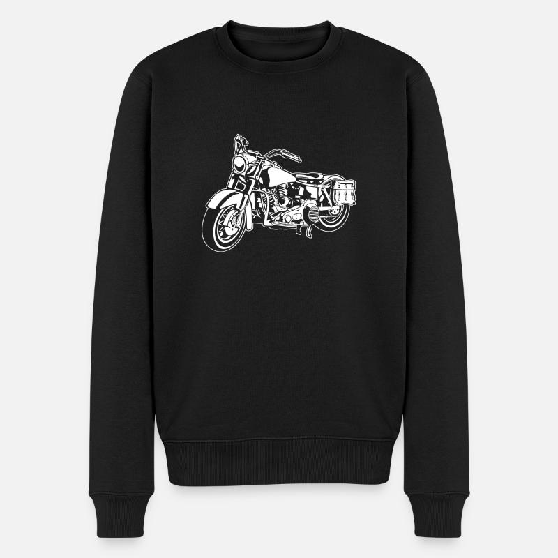 Chopper moto 10_weiß - Pull Premium bio Homme - noir