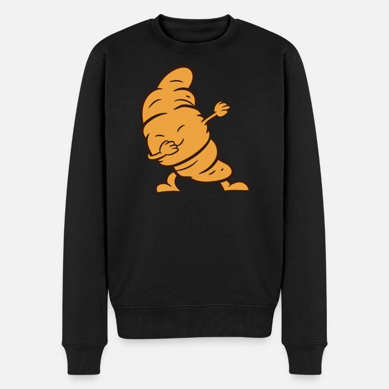 Croissant - Tamponnez, dab, dabbing dansez - Pull Premium bio Homme - noir
