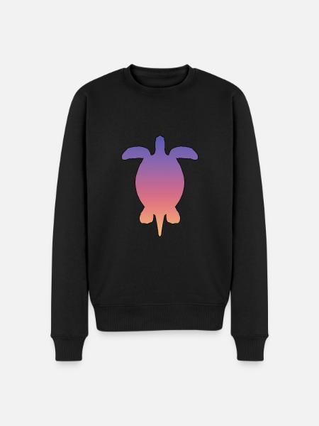 Turtle - Männer Premium Bio Pullover - Schwarz