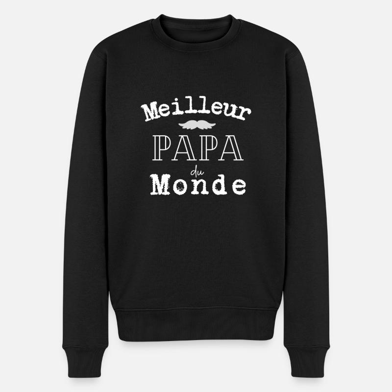 Meilleur papa du monde - Pull Premium bio Homme - noir