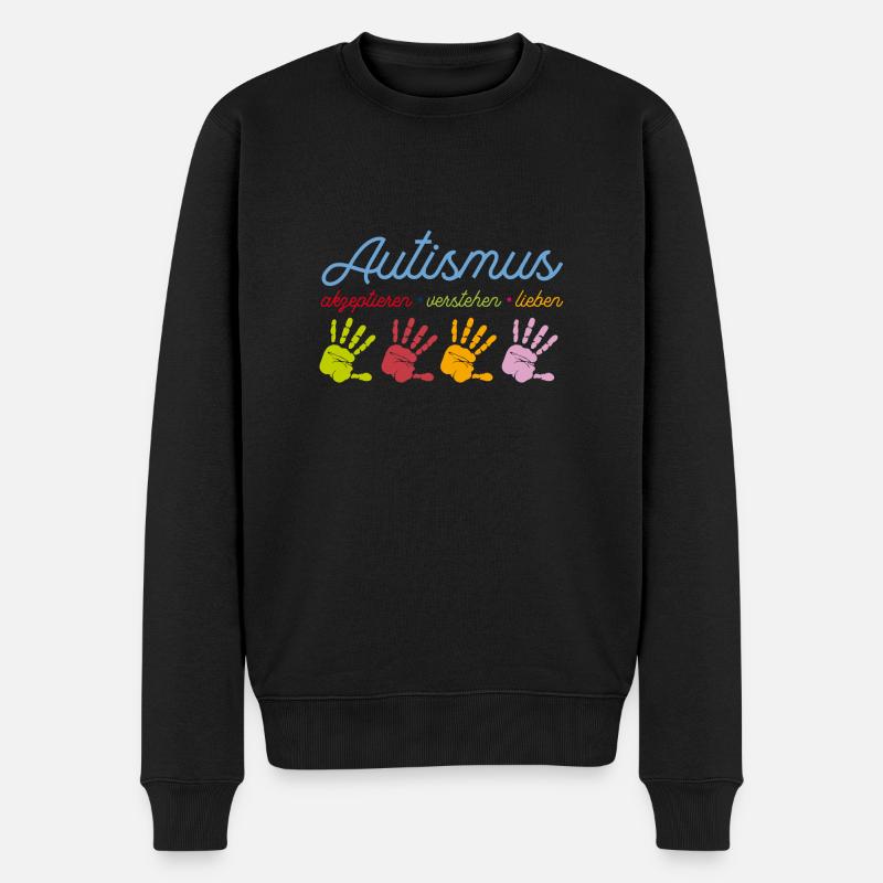 Autismus - Männer Premium Bio Pullover - Schwarz