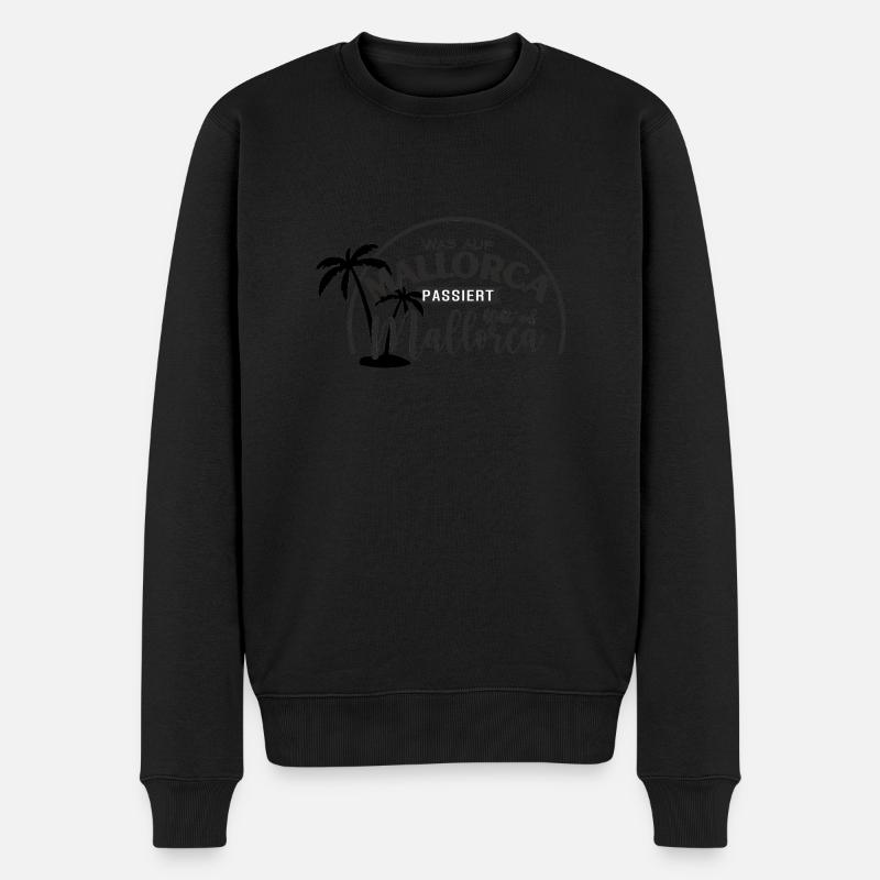 Mallorca - Männer Premium Bio Pullover - Schwarz