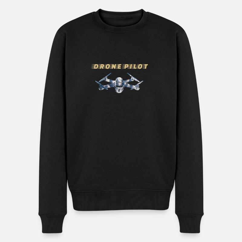 Drohnen Pilot Drone Pilot - Männer Premium Bio Pullover - Schwarz