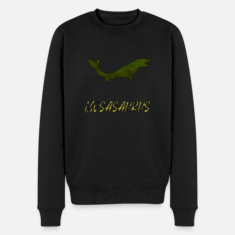 Mosasaurus - Männer Premium Bio Pullover - Schwarz