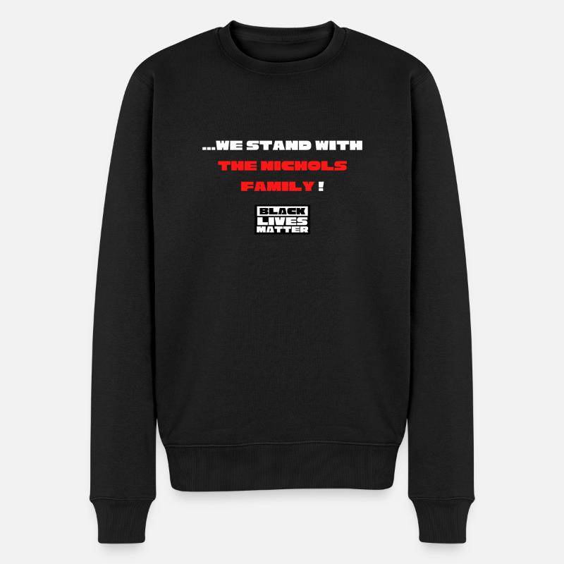 BLM - Männer Premium Bio Pullover - Schwarz