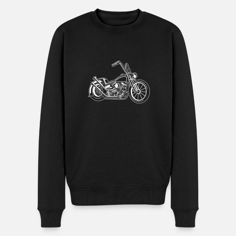 Chopper / moto bobber 02_weiß - Pull Premium bio Homme - noir