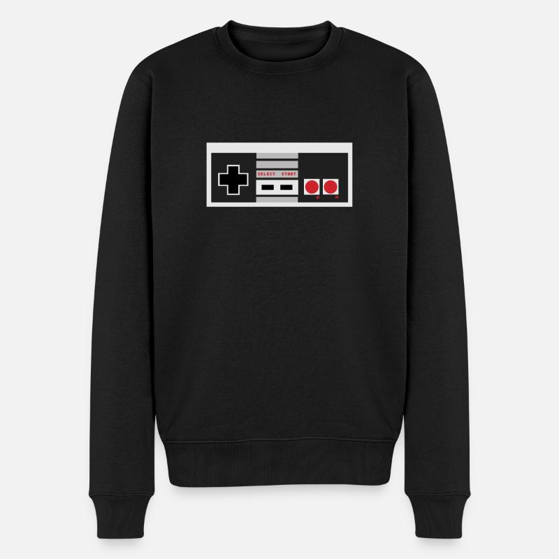 manette nes - Pull Premium bio Homme - noir