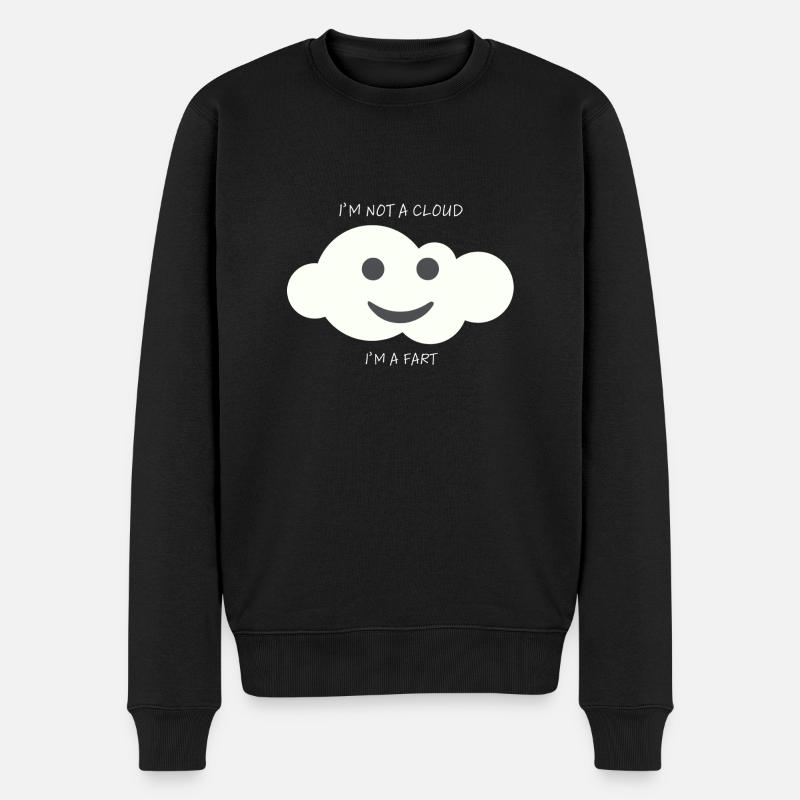 Ich bin ein Furz - Männer Premium Bio Pullover - Schwarz