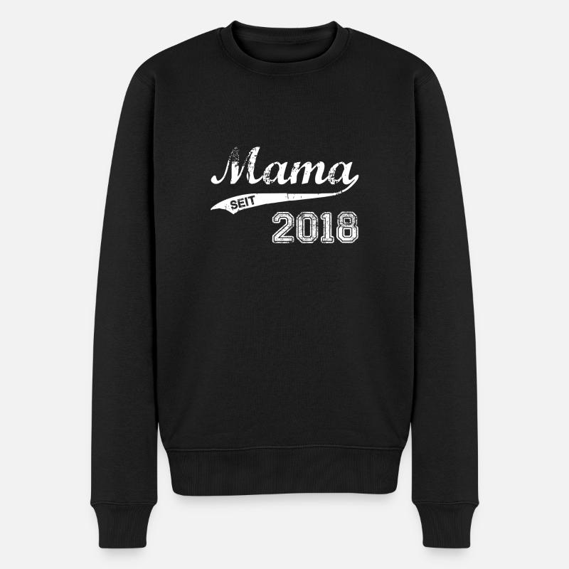Mama 2018 - Männer Premium Bio Pullover - Schwarz