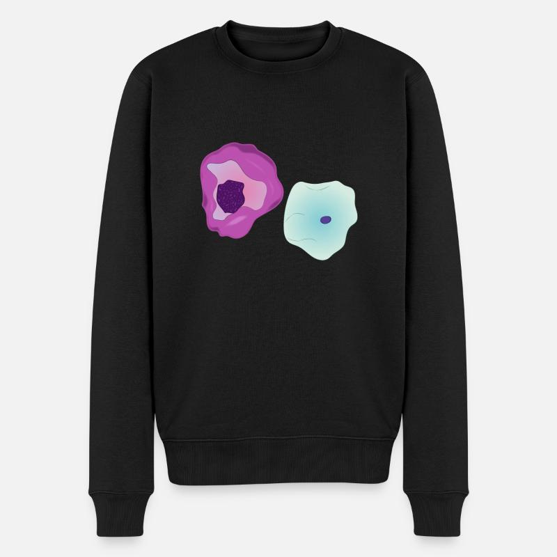 Zytologie und Zellen - Männer Premium Bio Pullover - Schwarz