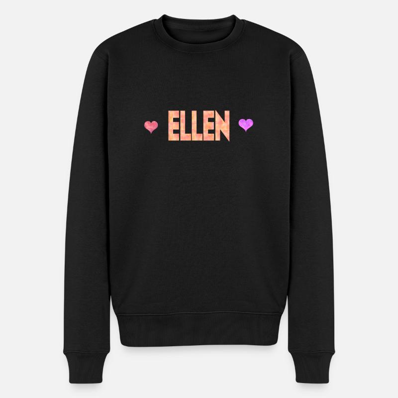 Ellen - Männer Premium Bio Pullover - Schwarz