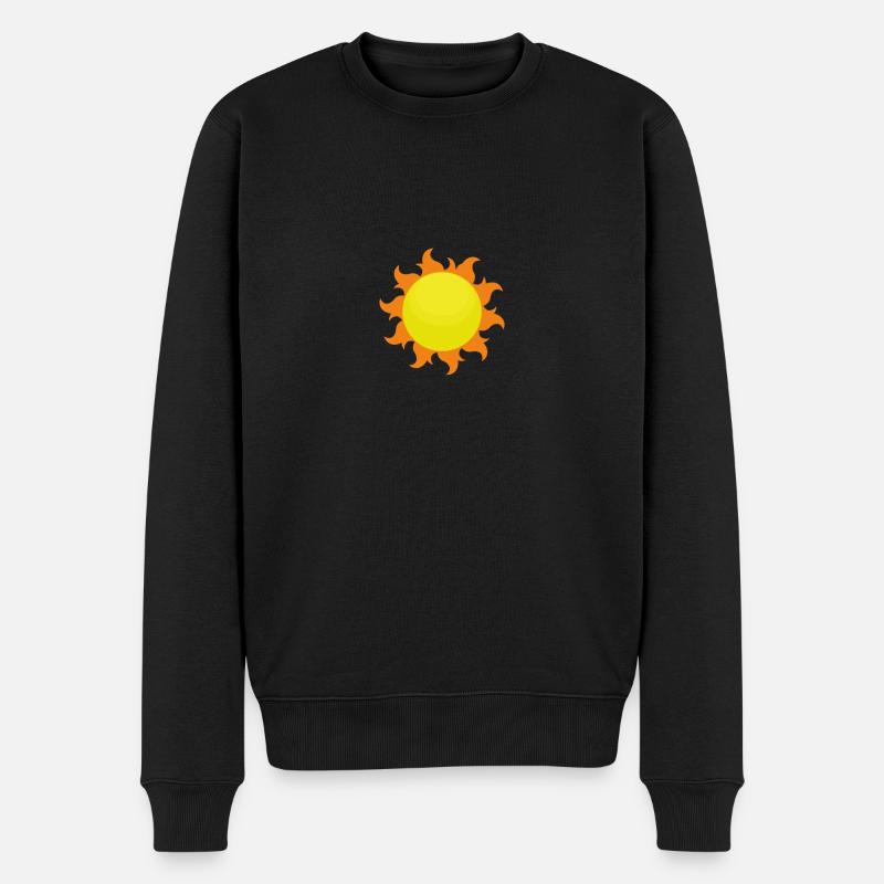 Sun - Männer Premium Bio Pullover - Schwarz