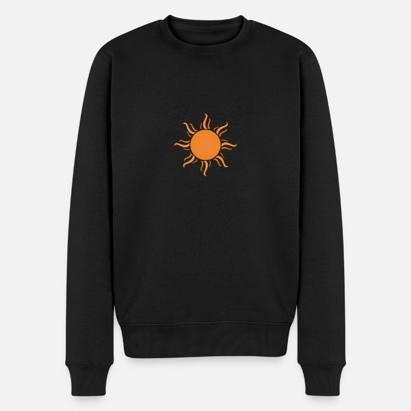 Sun - Männer Premium Bio Pullover - Schwarz