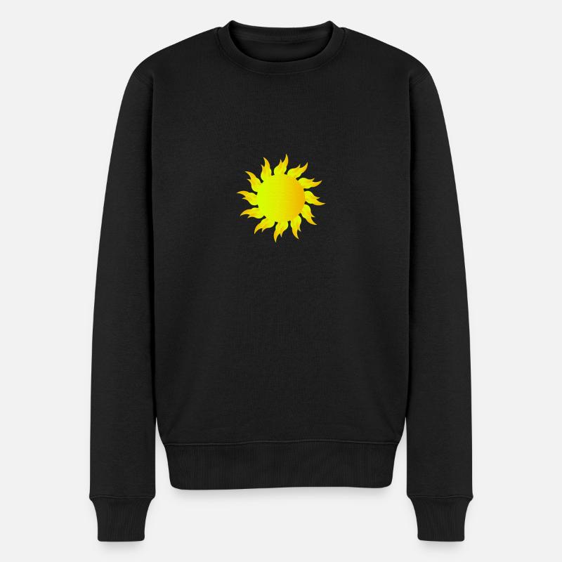 Sun - Männer Premium Bio Pullover - Schwarz