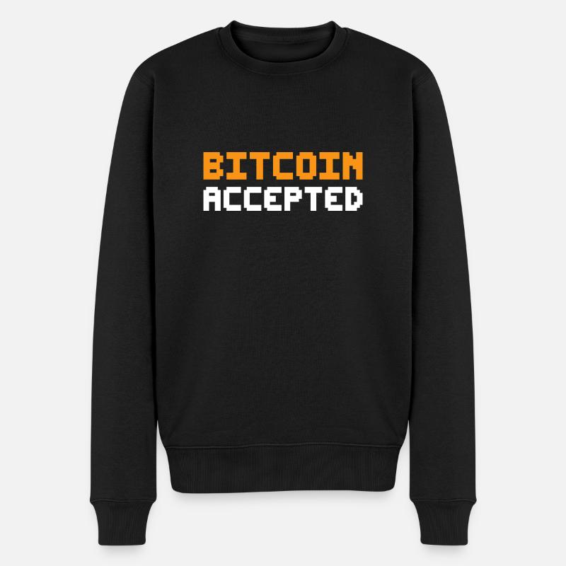 Bitcoin accepté - Pull Premium bio Homme - noir