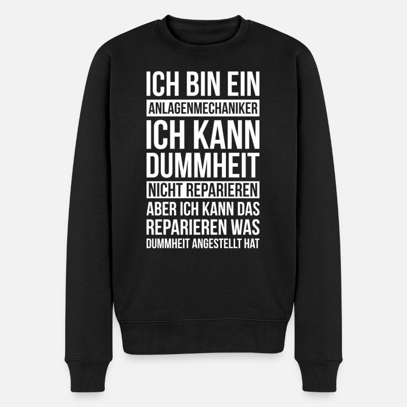 Anlagenmechaniker Geschenkidee - Männer Premium Bio Pullover - Schwarz