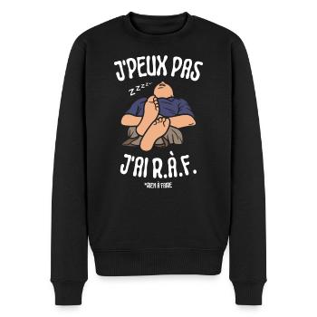 J'peux pas j'ai rien à faire - Pull Premium bio Homme - noir - Devant - Nico (187cm)