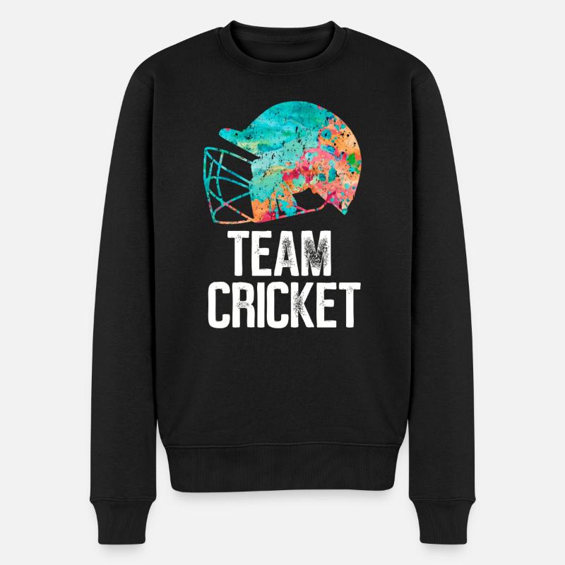 Équipe de cricket - Pull Premium bio Homme - noir