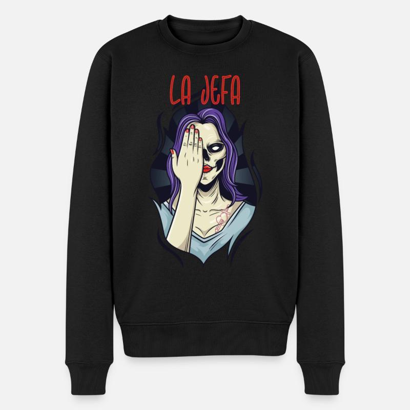 La Jefa - la patronne - Pull Premium bio Homme - noir