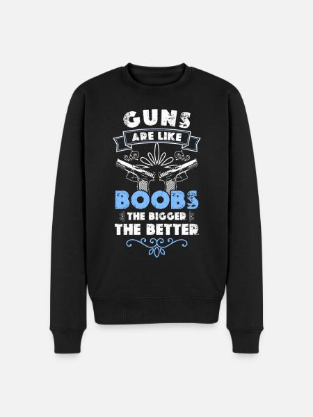 Waffe Munition Waffenbesitzer Freiheit - Männer Premium Bio Pullover - Schwarz