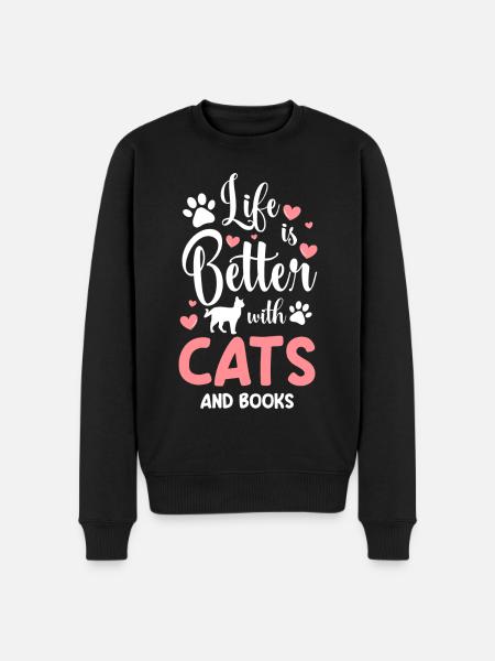 Chats Maîtresse d’animaux - Pull Premium bio Homme - noir