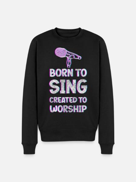 Music, Hobby, Choir, Singing - Men's Premium Organic Jumper - black