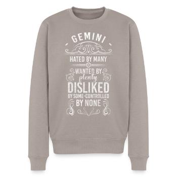 Zwillinge Astrologie Juni Konstellation - Männer Premium Bio Pullover - Taupe - Vorne - Nico (187cm)