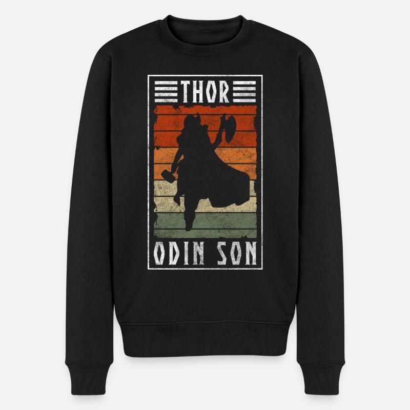 Viking Hache Marteau Celtique - Pull Premium bio Homme - noir