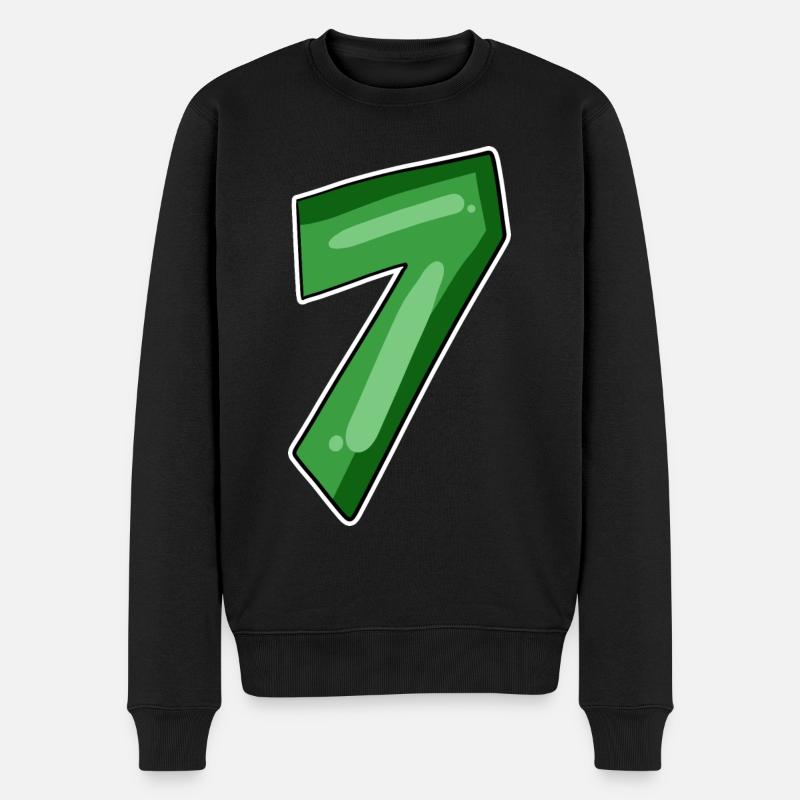 Numéro 7 Numéro - Pull Premium bio Homme - noir